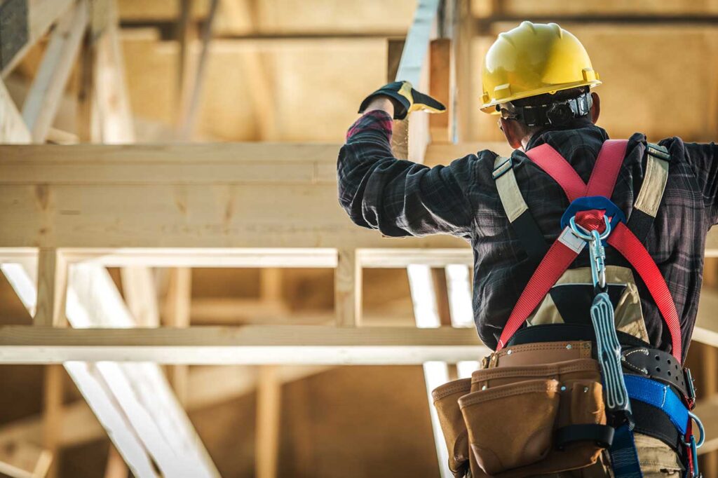 wood construction worker